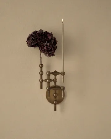 STOFF Nagel candle holder wall-mounted - Bronzed brass - STOFF Nagel