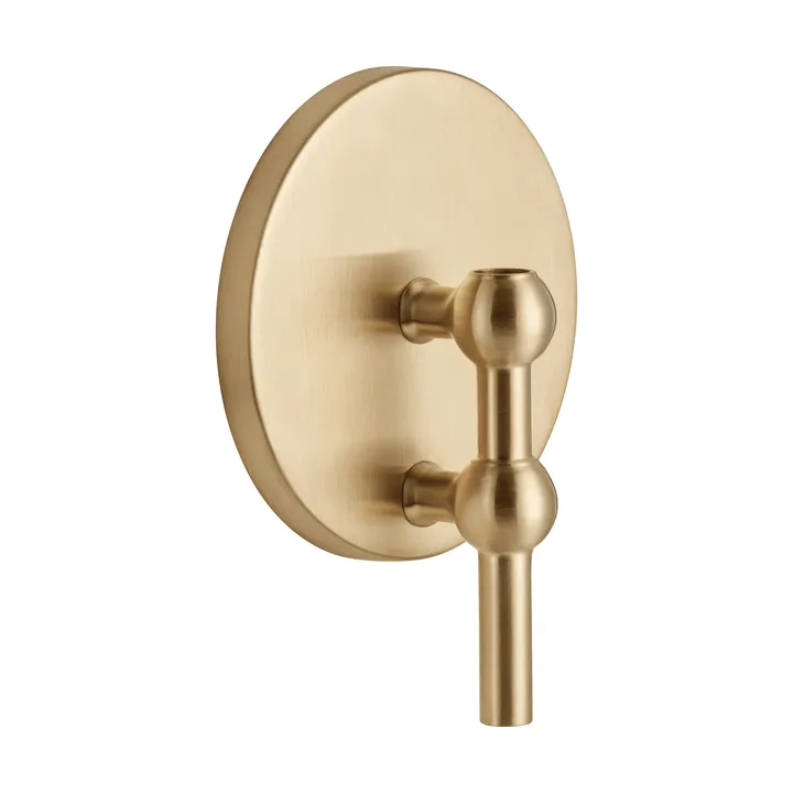 STOFF Nagel candle holder wall-mounted - Brushed brass - STOFF Nagel