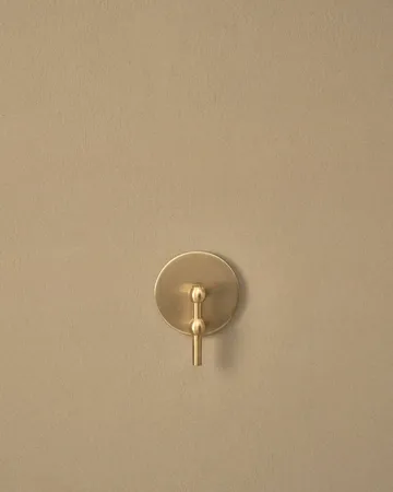 STOFF Nagel candle holder wall-mounted - Brushed brass - STOFF Nagel