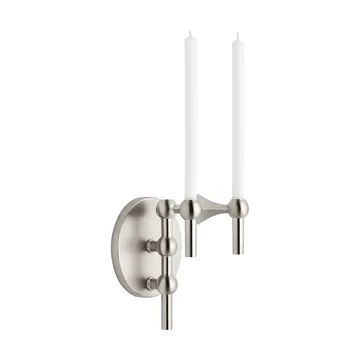 STOFF Nagel candle holder wall-mounted - Brushed chrome - STOFF Nagel