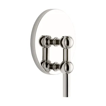 STOFF Nagel candle holder wall-mounted - Chrome - STOFF Nagel