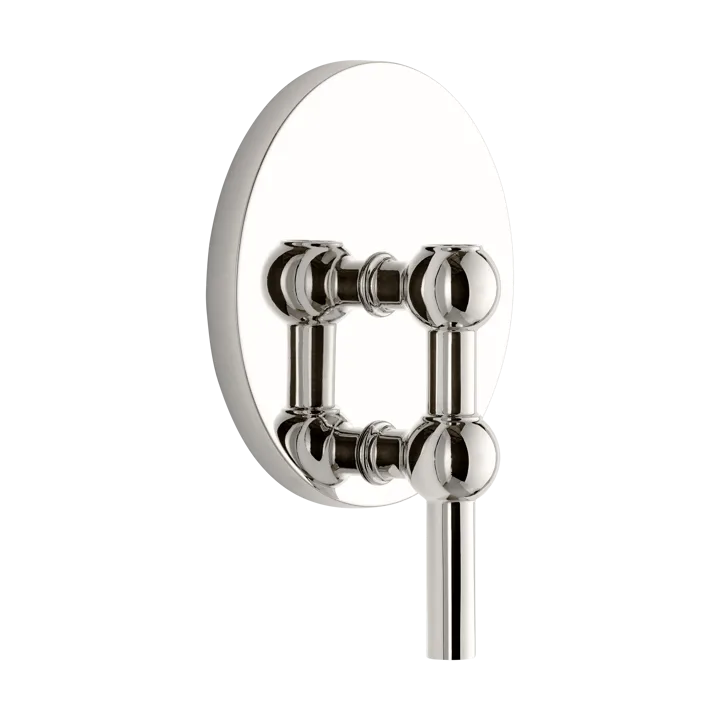 STOFF Nagel candle holder wall-mounted - Chrome - STOFF Nagel
