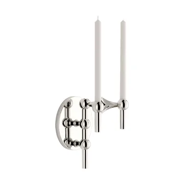 STOFF Nagel candle holder wall-mounted - Chrome - STOFF Nagel