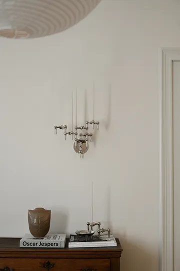 STOFF Nagel candle holder wall-mounted - Chrome - STOFF Nagel