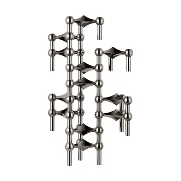 STOFF Nagel candle sticks 3-pack - Black chrome - STOFF Nagel