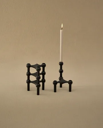STOFF Nagel candle sticks 3-pack - black - STOFF Nagel