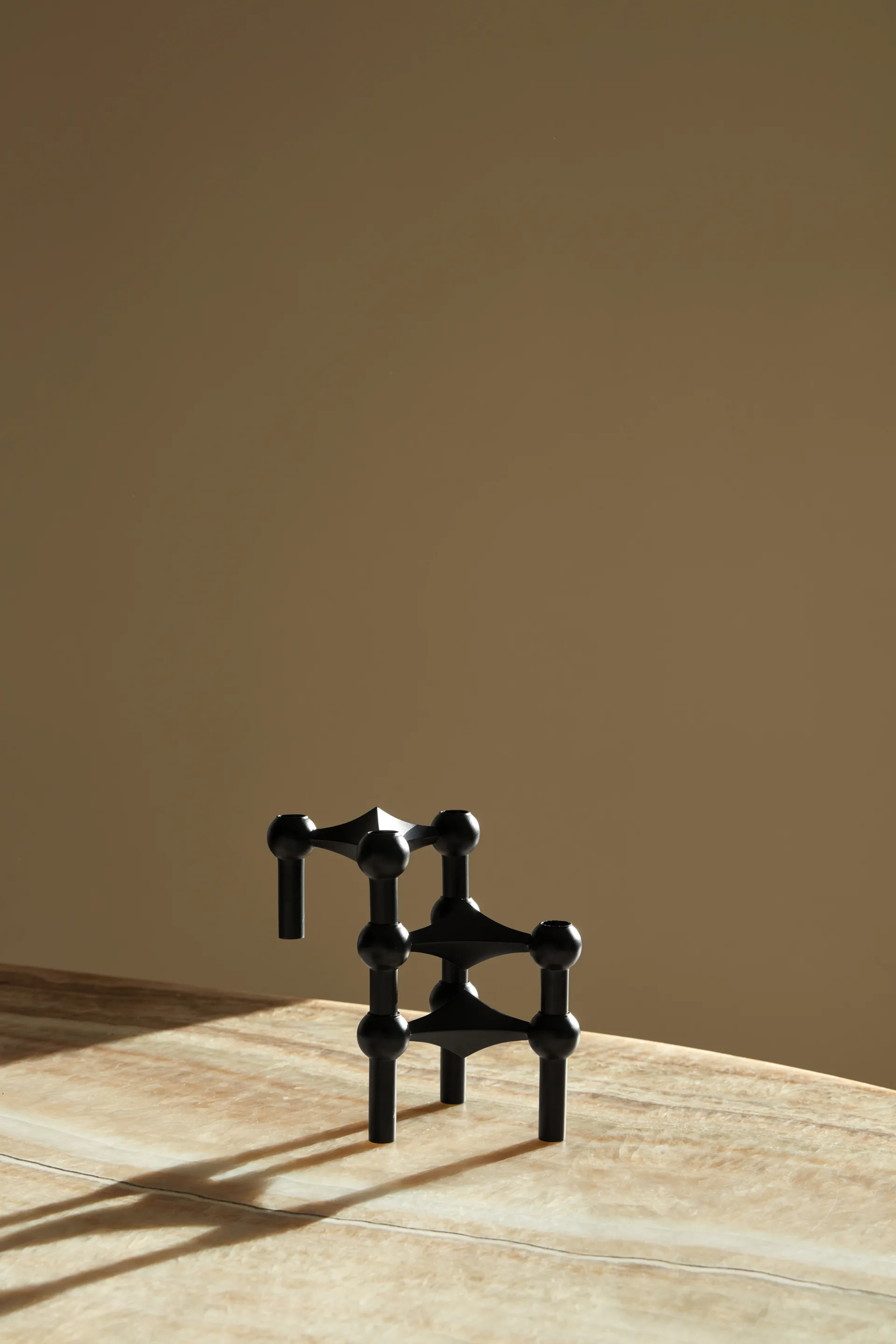 STOFF Nagel candle sticks 3-pack, black STOFF Nagel