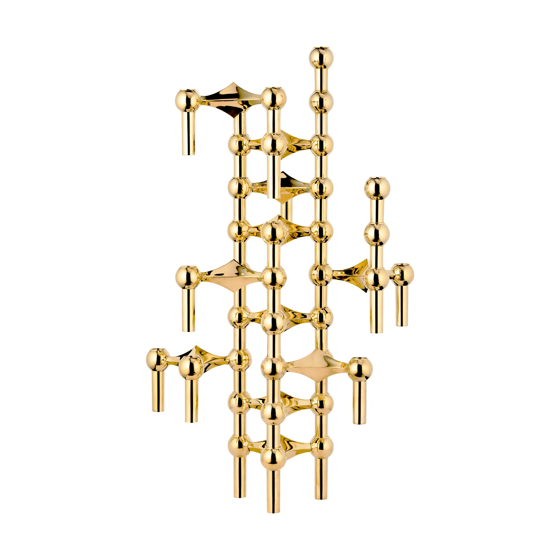 STOFF Nagel candle sticks 3-pack, brass STOFF Nagel