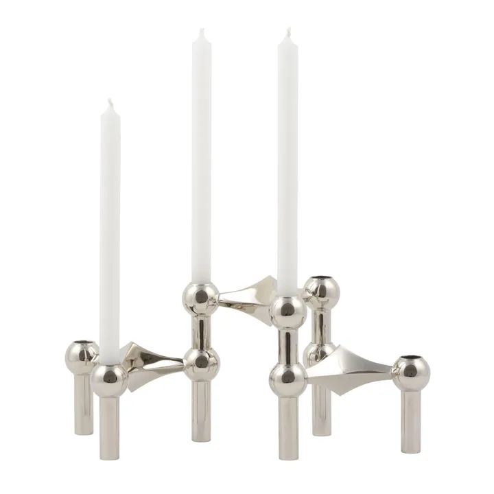 STOFF Nagel candlestick 3-pack + candles 12-pack - STOFF Nagel