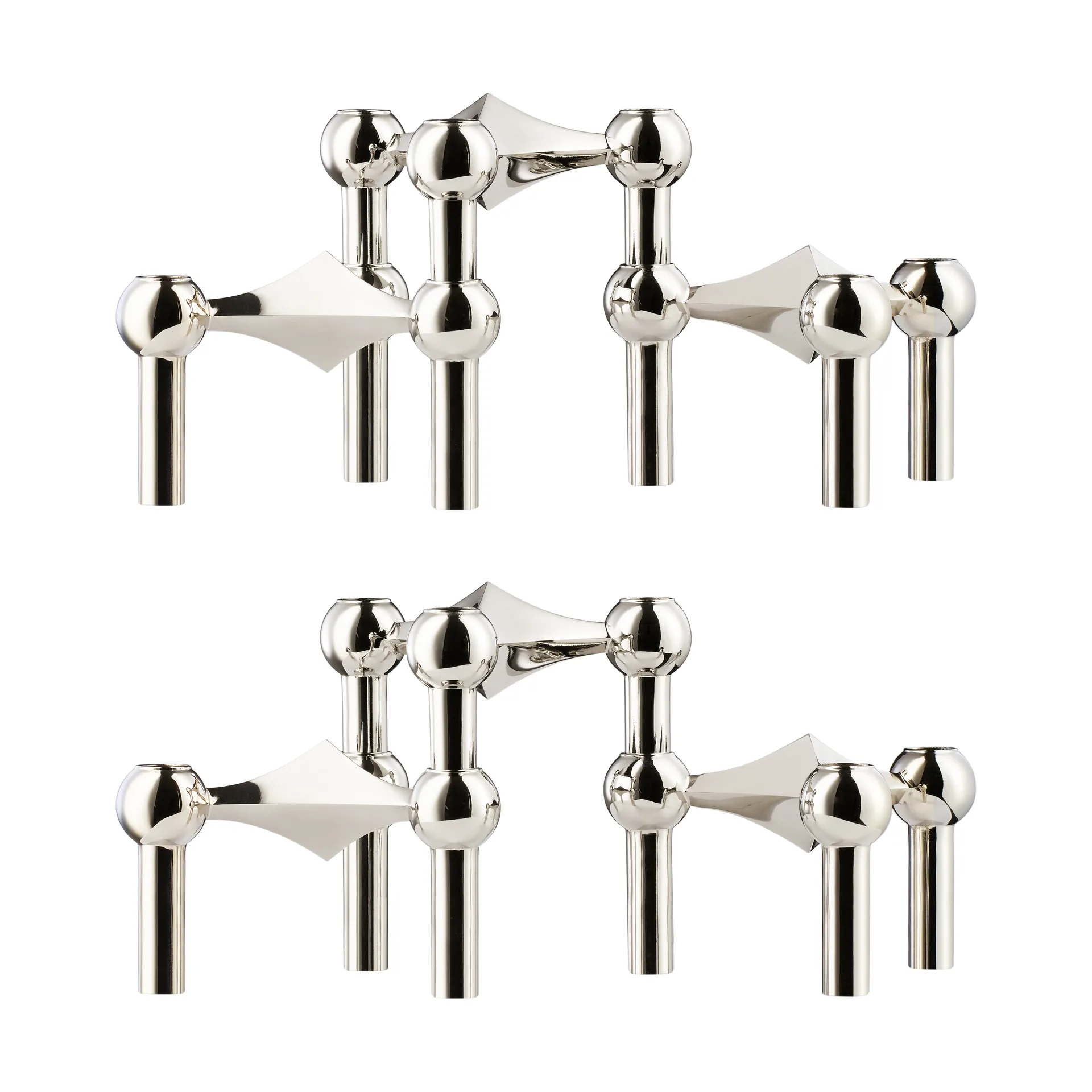 STOFF Nagel candlestick 6-pack - Chrome,  STOFF Nagel