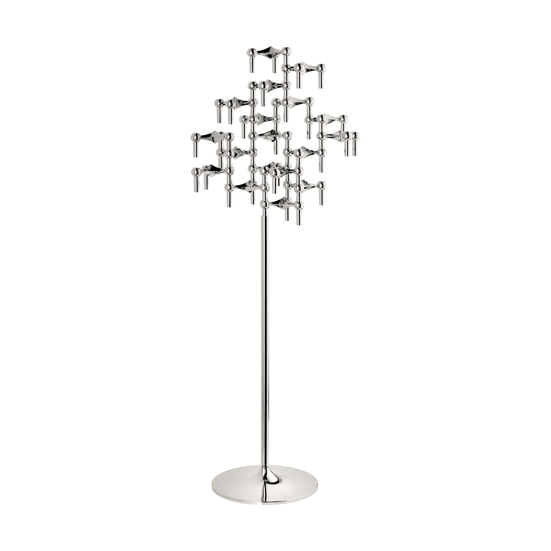STOFF Nagel floor candle sticks 70 cm, Chrome STOFF Nagel