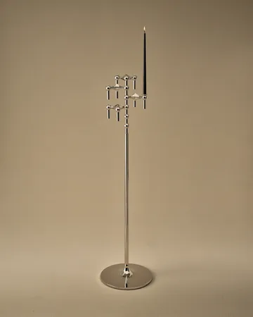 STOFF Nagel floor candle sticks 70 cm - Chrome - STOFF Nagel