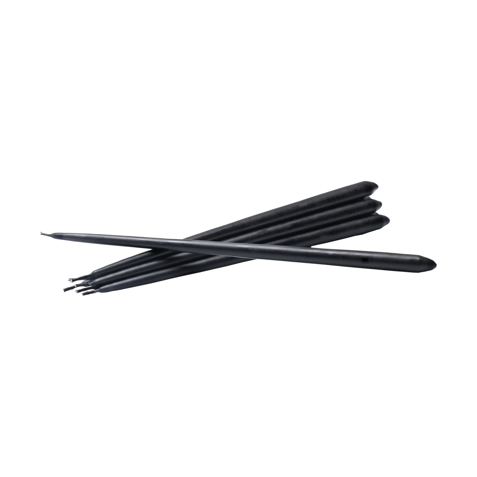 STOFF Nagel tapered candle by ester & erik 6-pack, black STOFF Nagel