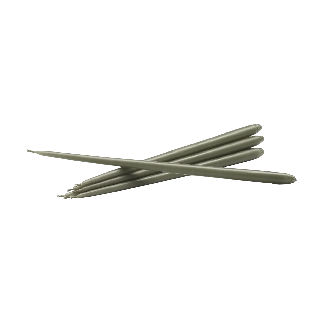 STOFF Nagel tapered candle by ester & erik 6-pack, Dusty green STOFF Nagel
