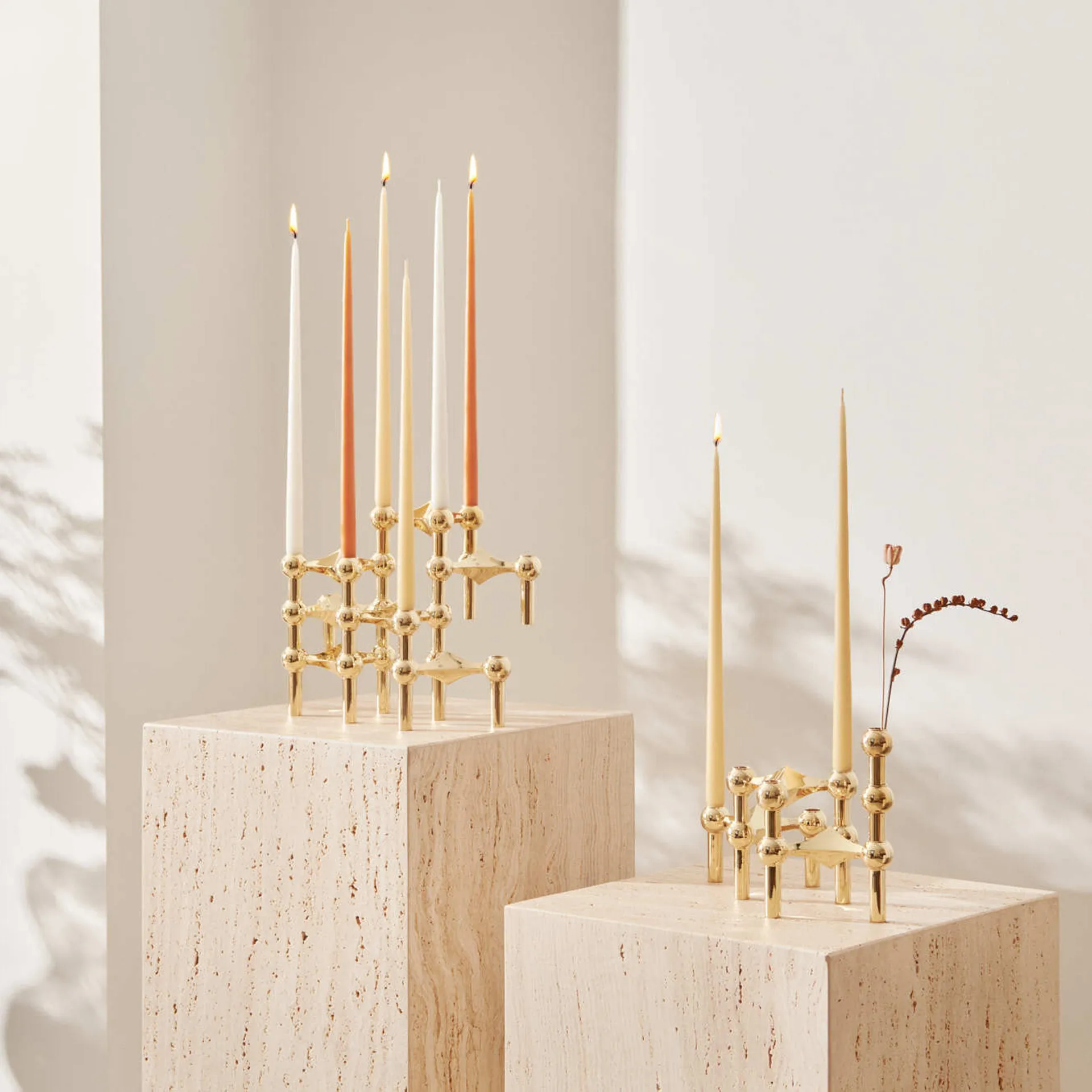 STOFF Nagel tapered candle by ester & erik 6-pack, Ginger STOFF Nagel