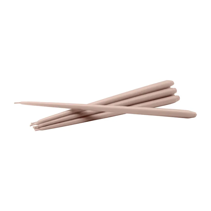 STOFF Nagel tapered candle by ester & erik 6-pack - Latte - STOFF Nagel