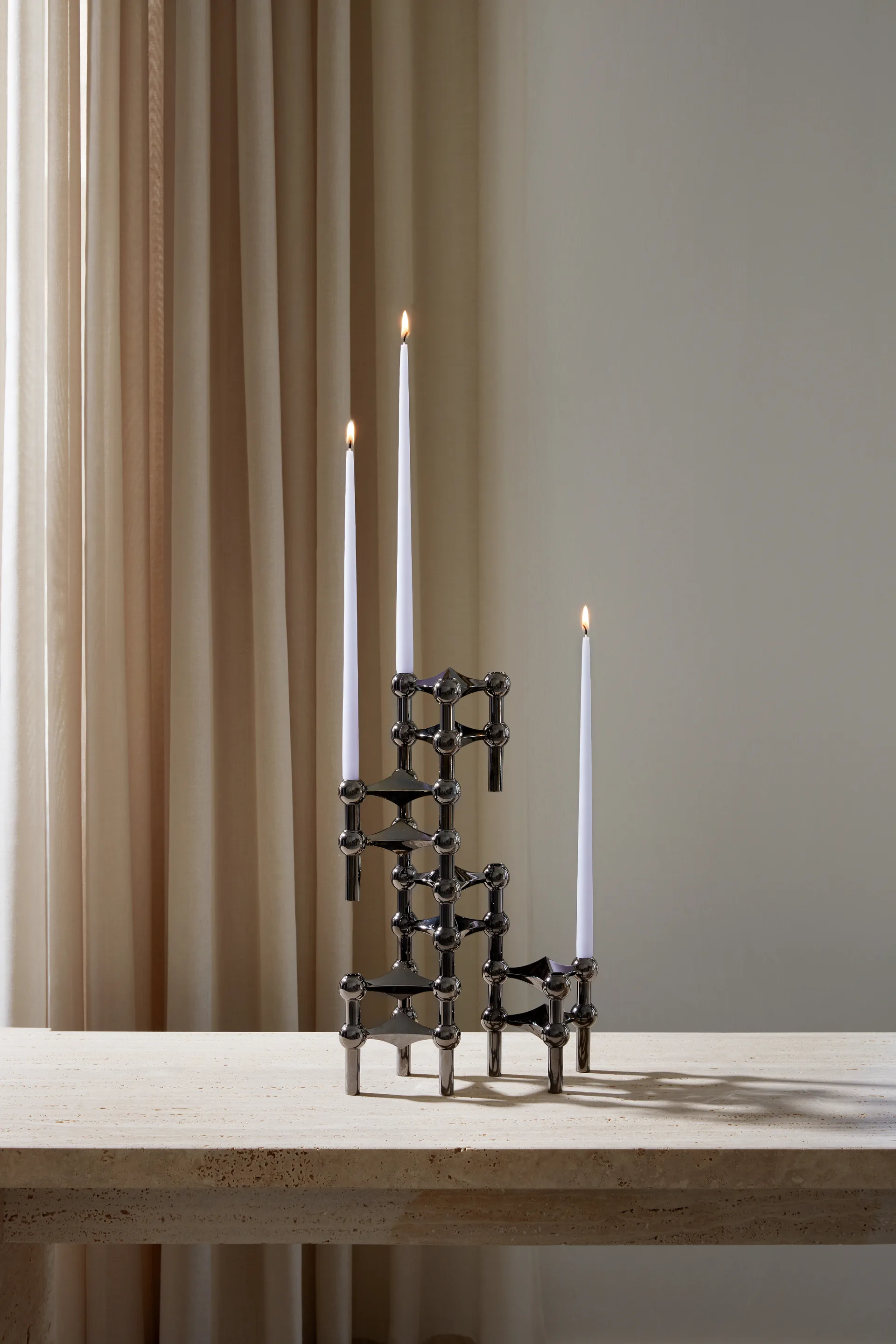 STOFF Nagel tapered candle by ester & erik 6-pack, Light lavender STOFF Nagel