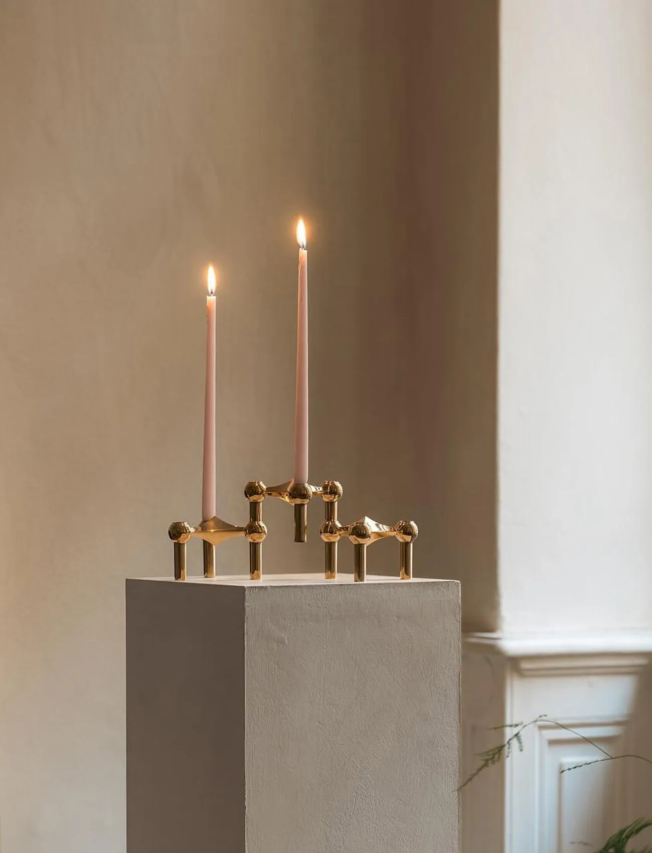 STOFF Nagel tapered candle by ester & erik 6-pack, Mellow pink STOFF Nagel