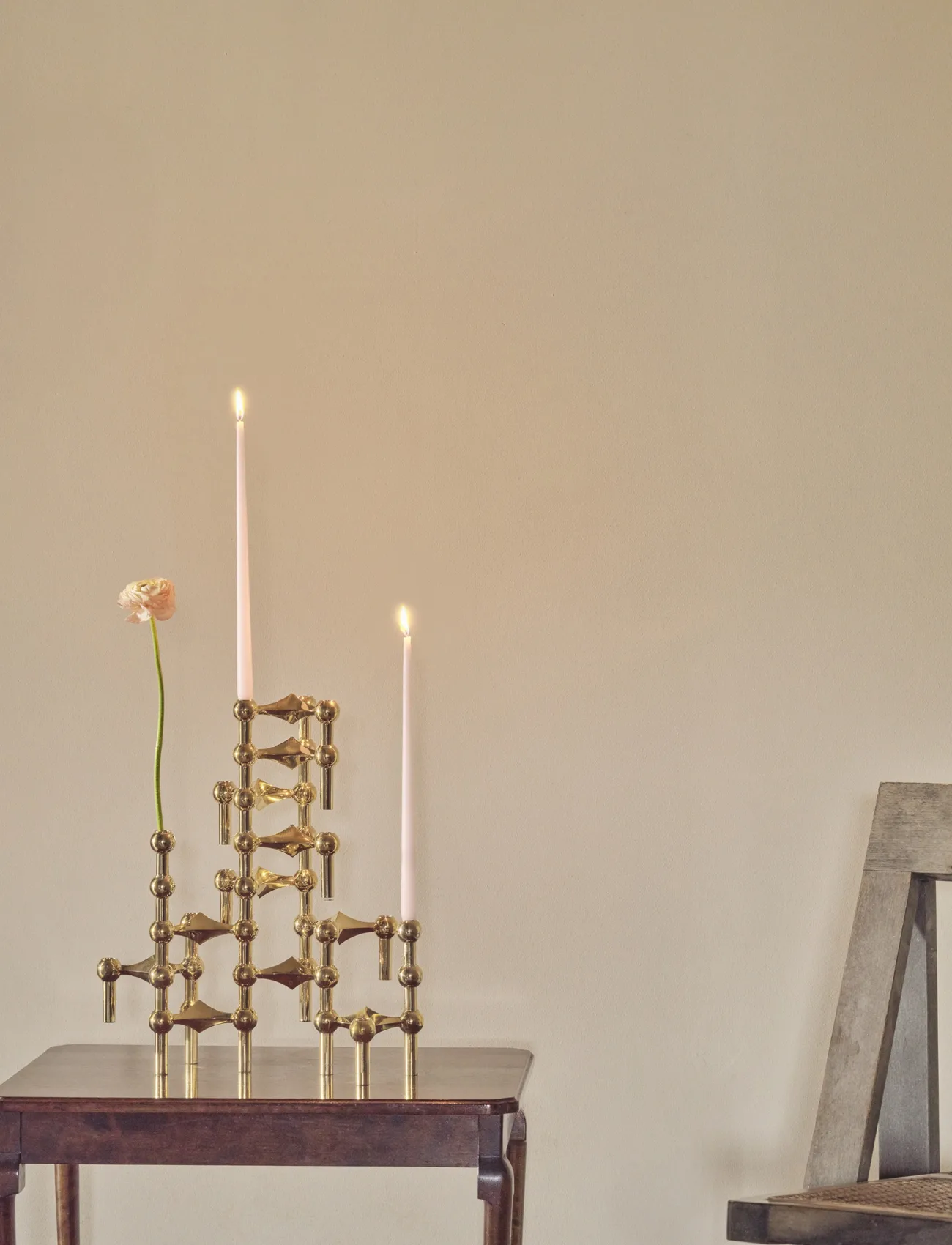 STOFF Nagel tapered candle by ester & erik 6-pack, Mellow pink STOFF Nagel