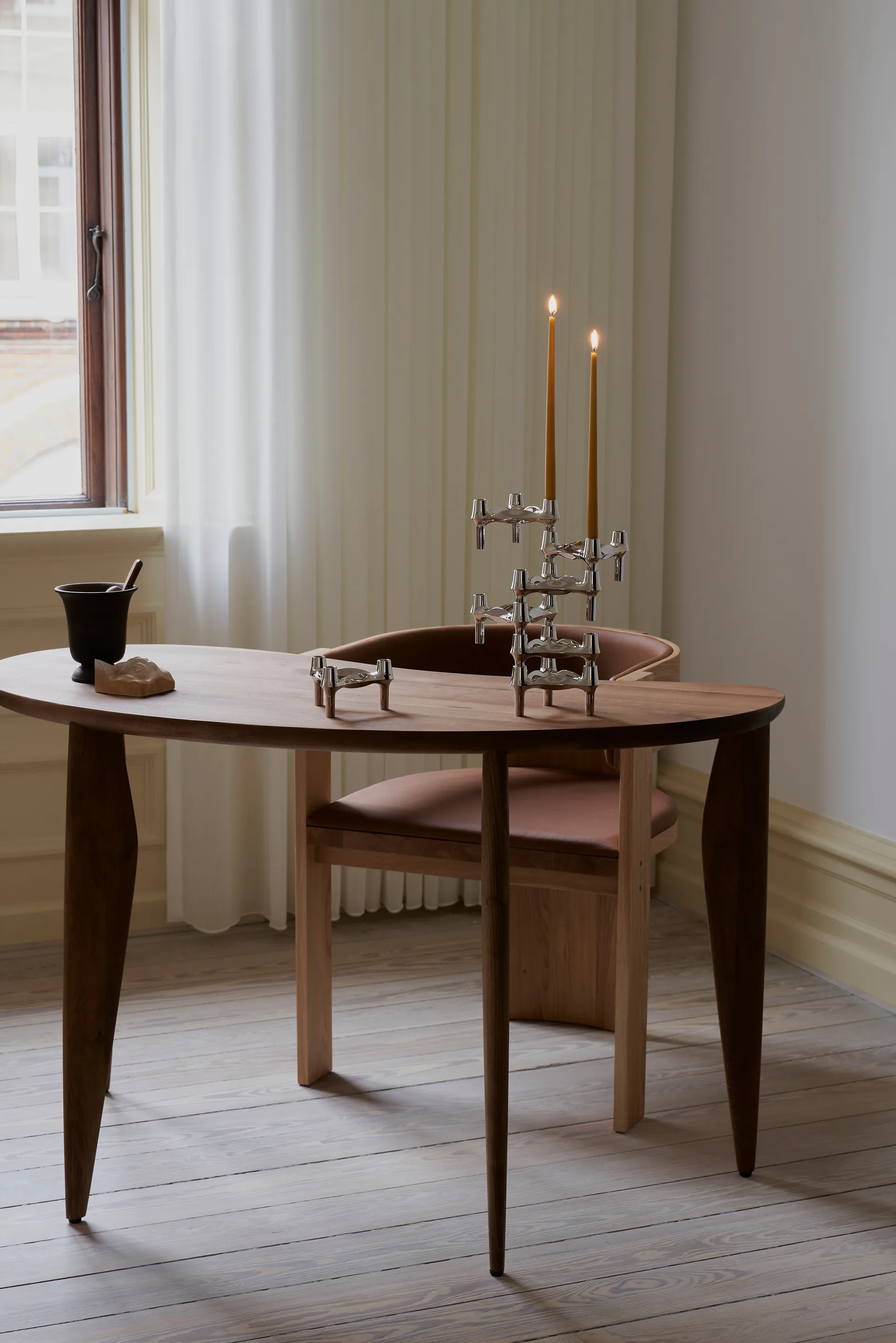 STOFF Nagel tapered candle by ester & erik 6-pack, Mustard STOFF Nagel