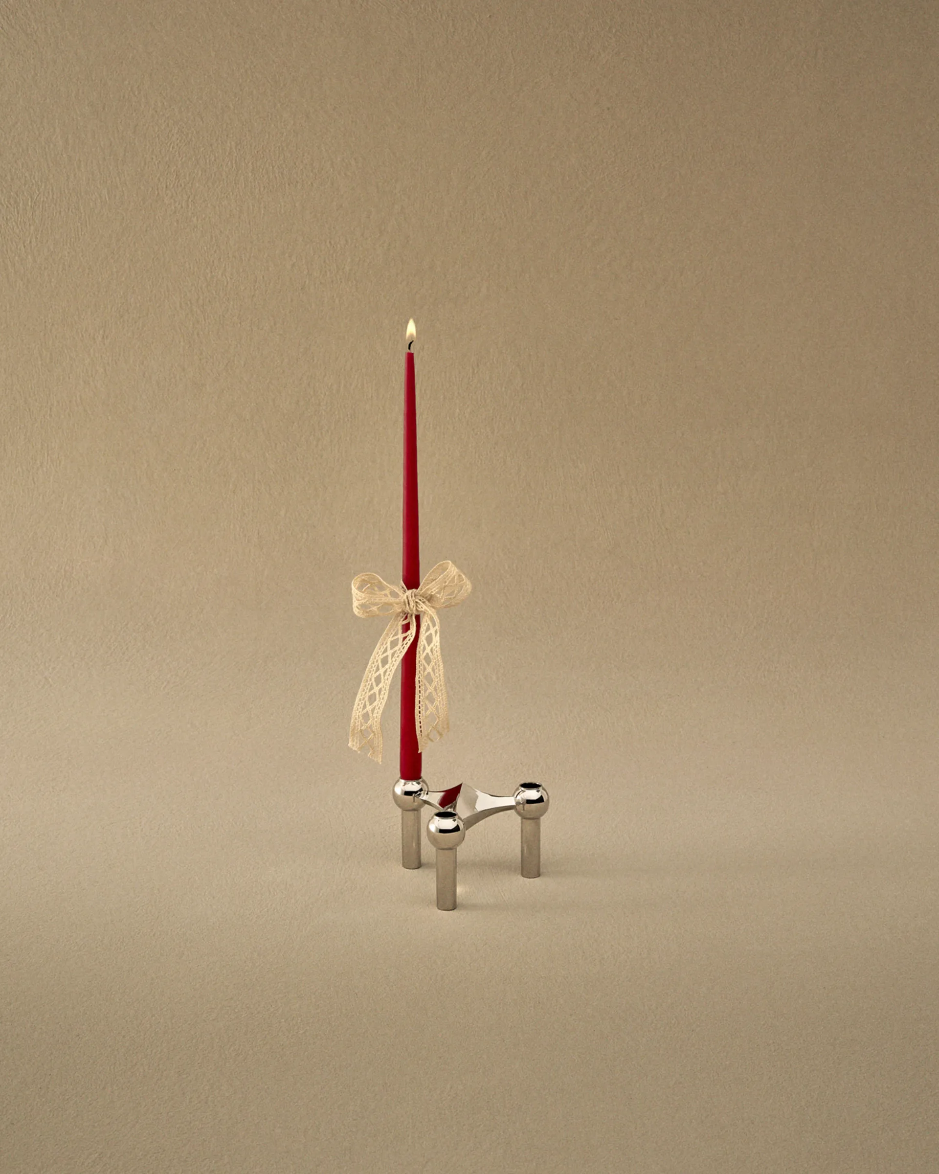 STOFF Nagel tapered candle by ester & erik 6-pack, Red STOFF Nagel