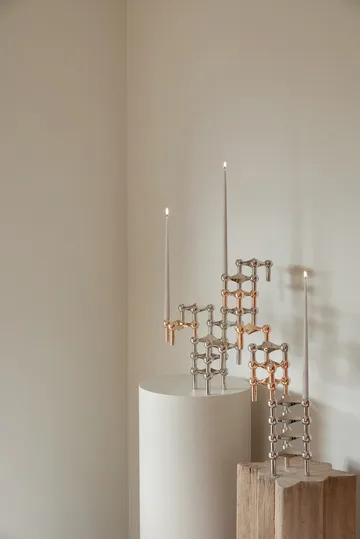 STOFF Nagel tapered candle by ester & erik 6-pack - sand - STOFF Nagel