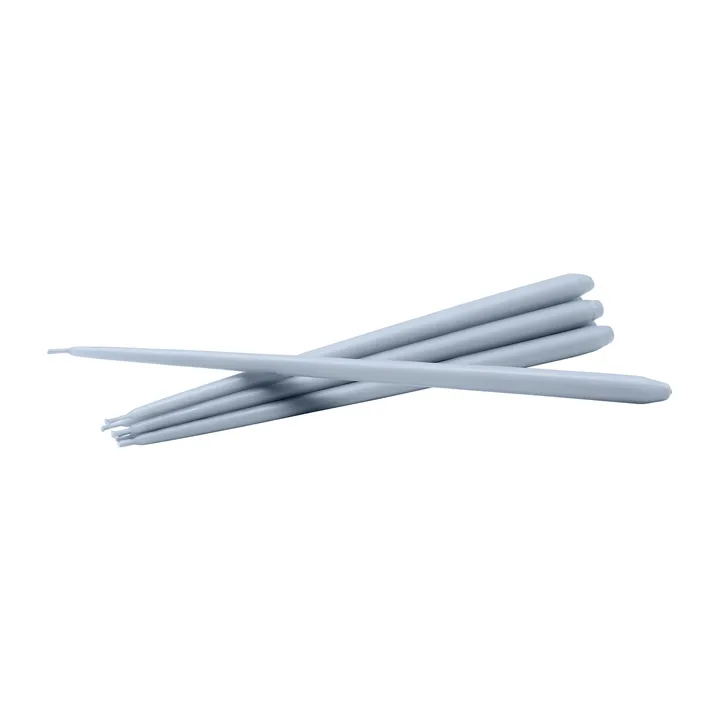 STOFF Nagel tapered candle by ester & erik 6-pack - Sky blue - STOFF Nagel