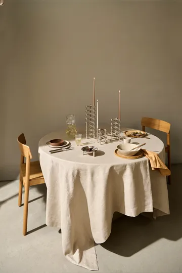 STOFF Nagel tapered candle by ester & erik 6-pack - Soft brown - STOFF Nagel