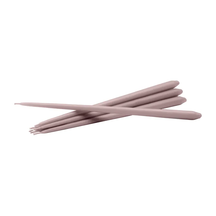 STOFF Nagel tapered candle by ester & erik 6-pack - Soft rose - STOFF Nagel
