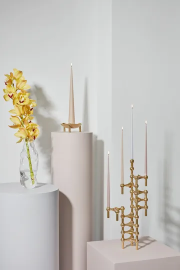 STOFF Nagel tapered candle by ester & erik 6-pack - Soft rose - STOFF Nagel