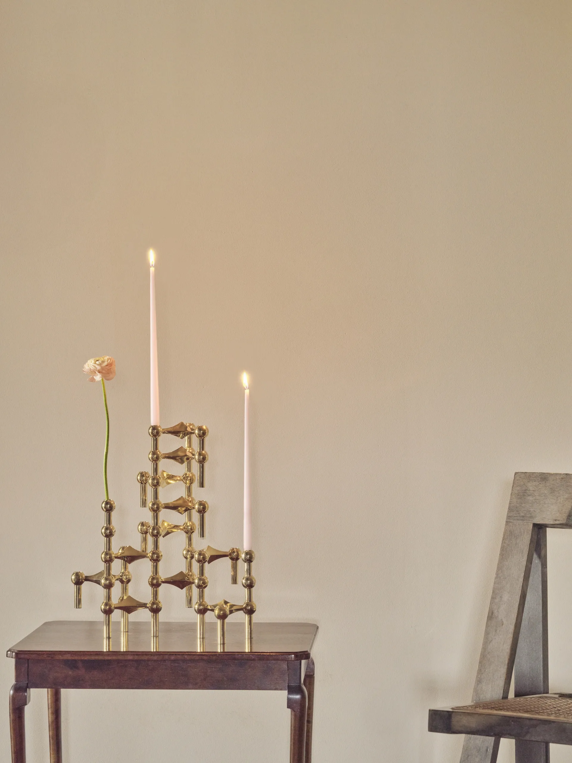 STOFF Nagel vase, Brass STOFF Nagel