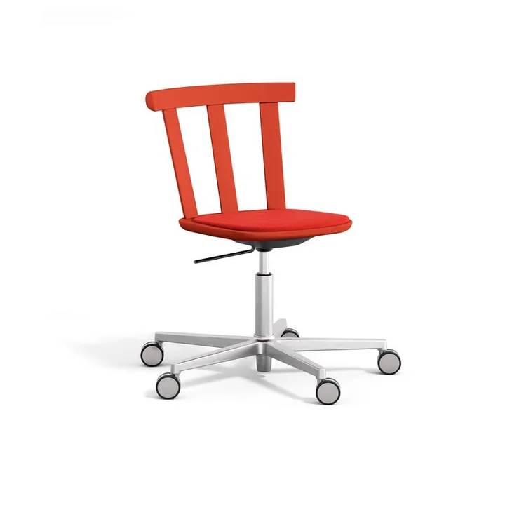 Alt chair swivel base upholstered seat birch - Vidar 4, 542 red-strawberry red 44 - Stolab