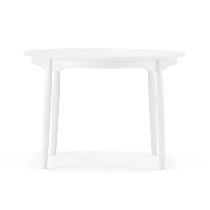 Carl dining table Ø115. divided - Birch white 21 - Stolab