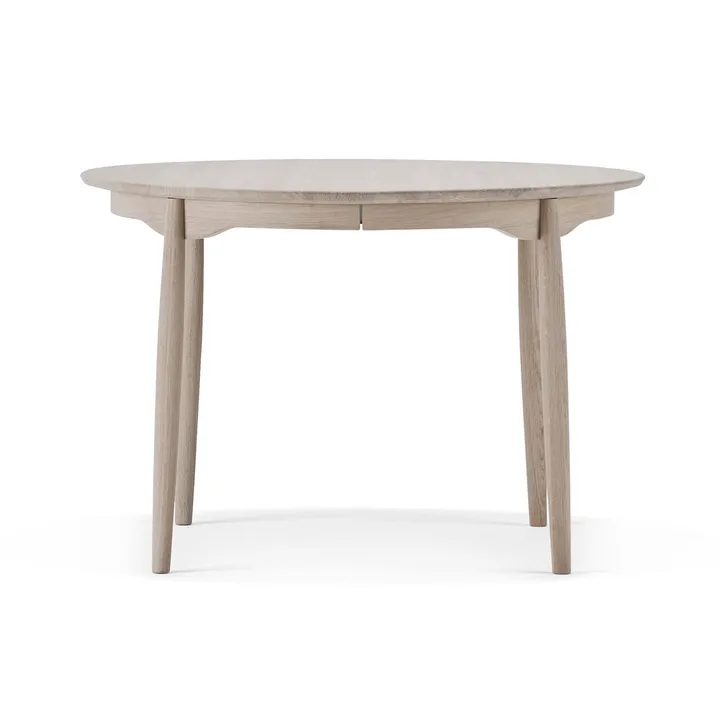 Carl dining table Ø115. divided - White oiled oak - Stolab