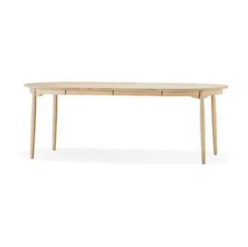 Carl dining table birch - Natural oil. 2 inserts - Stolab