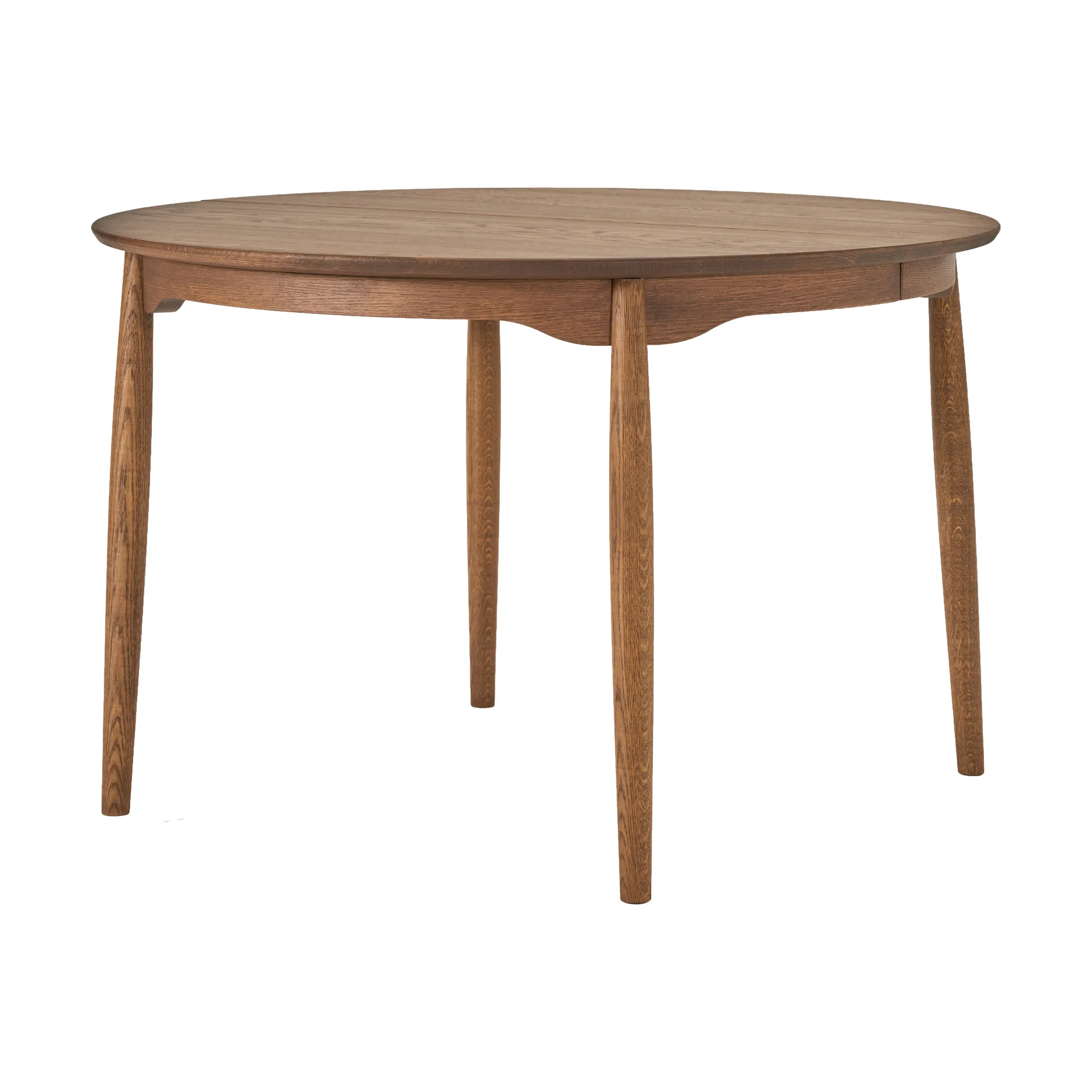 Carl dining table oak, Chocolate brown oil Special Edition, Ø115 cm Stolab