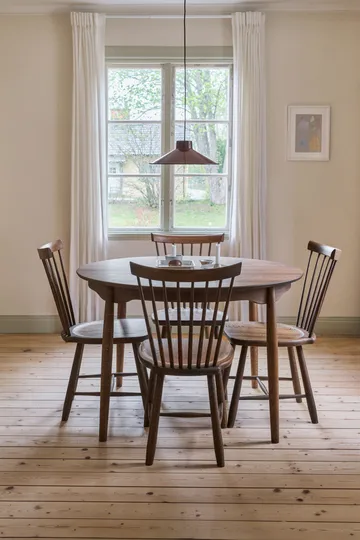 Carl dining table oak - Chocolate brown oil Special Edition, Ø115 cm - Stolab