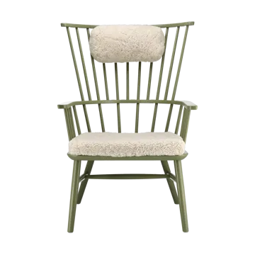 Henriette armchair cushion&headrest Olive green-Moonlight - Stolab