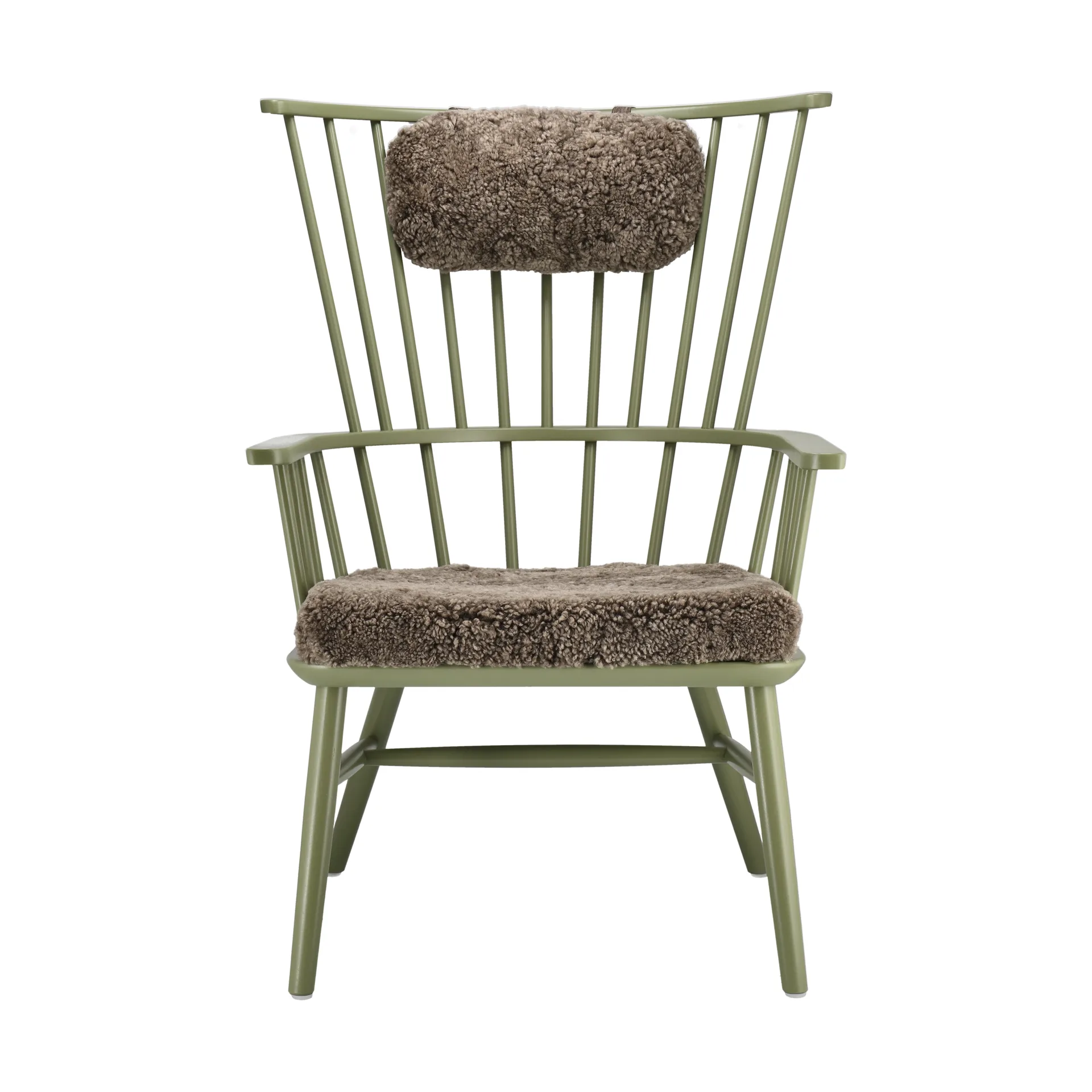 Henriette armchair cushion&headrest Olive green-Sahara,  Stolab