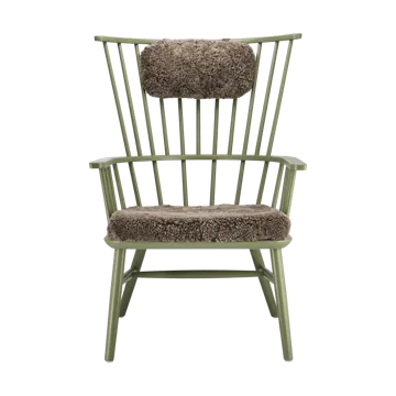 Henriette armchair cushion&headrest Olive green-Sahara - Stolab