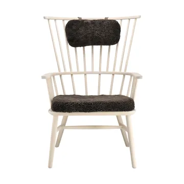 Henriette armchair cushion&headrest White oiled-Espresso - Stolab