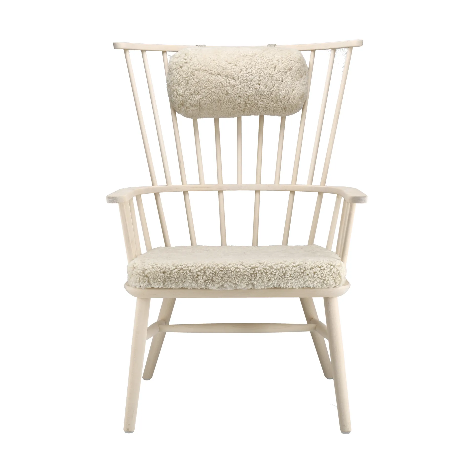 Henriette armchair cushion&headrest White-oiled-Moonlight,  Stolab