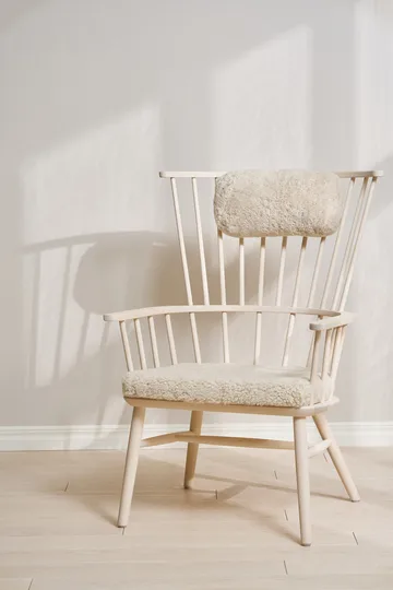 Henriette armchair cushion&headrest White-oiled-Moonlight - Stolab
