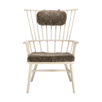 Henriette armchair cushion&headrest White oiled-Sahara - Stolab