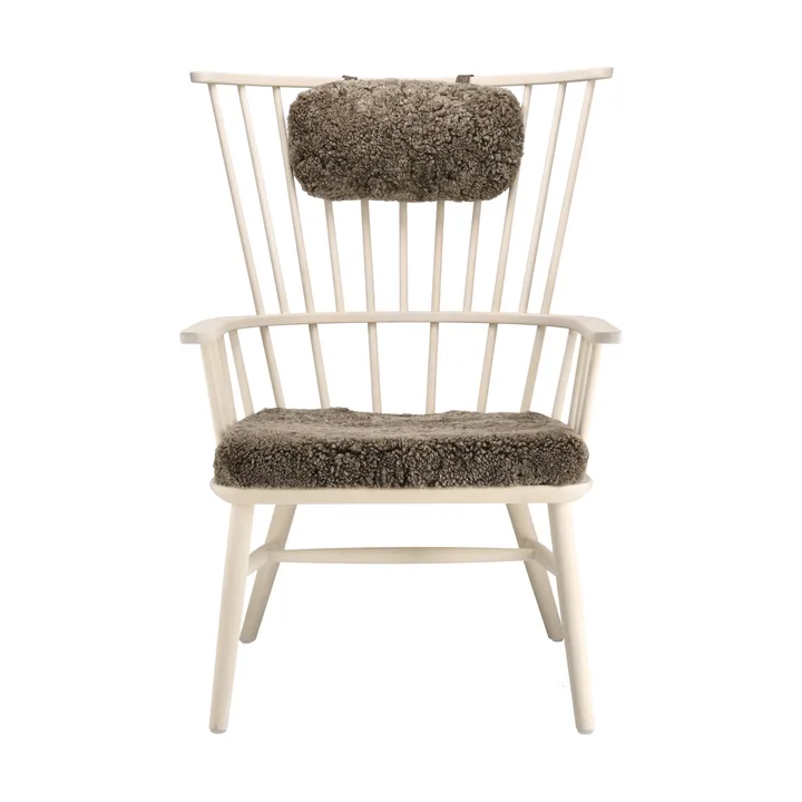 Henriette armchair cushion&headrest White oiled-Sahara - Stolab