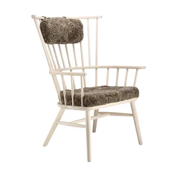 Henriette armchair cushion&headrest White oiled-Sahara - Stolab