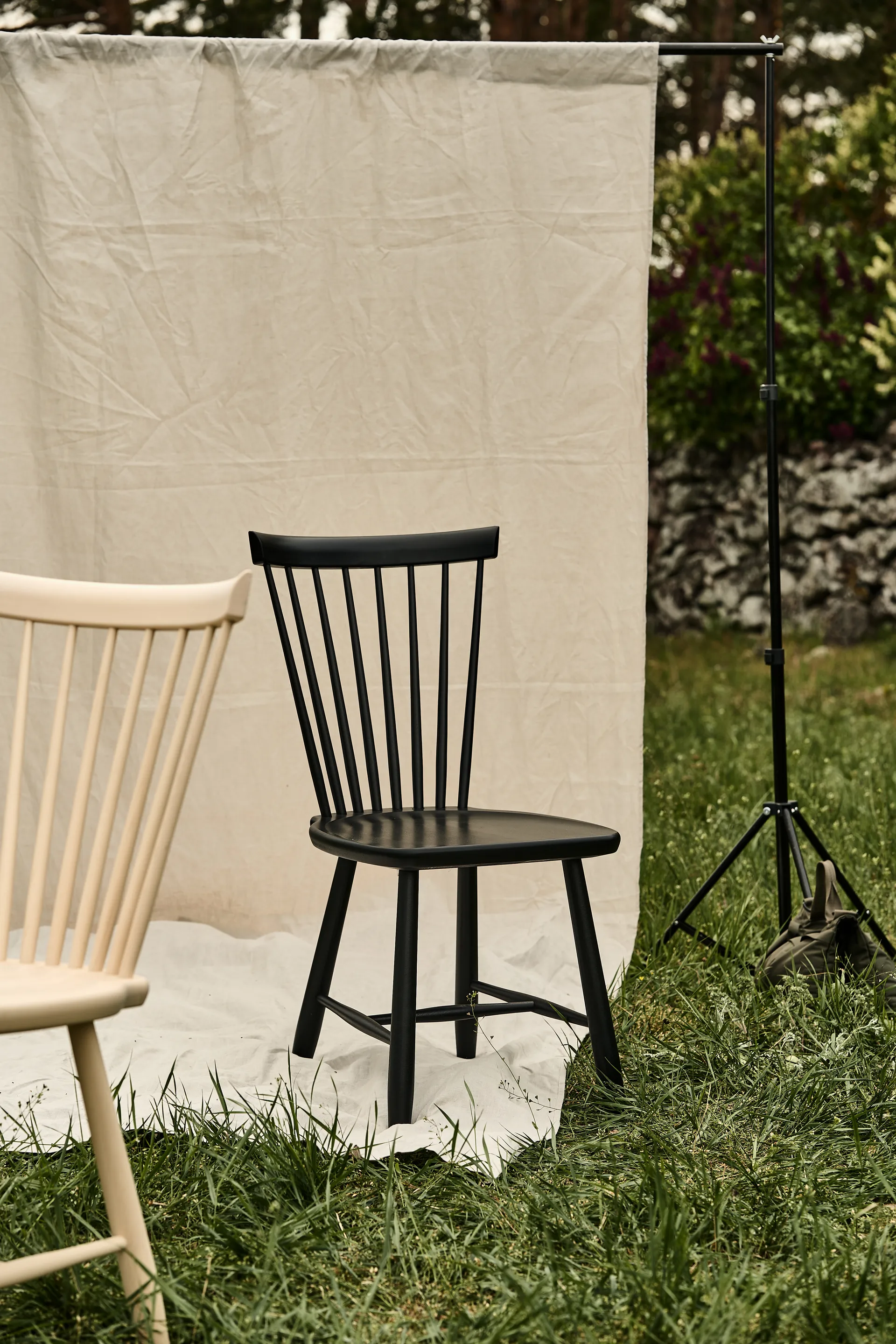 Lilla Åland chair, Black (birch) Stolab