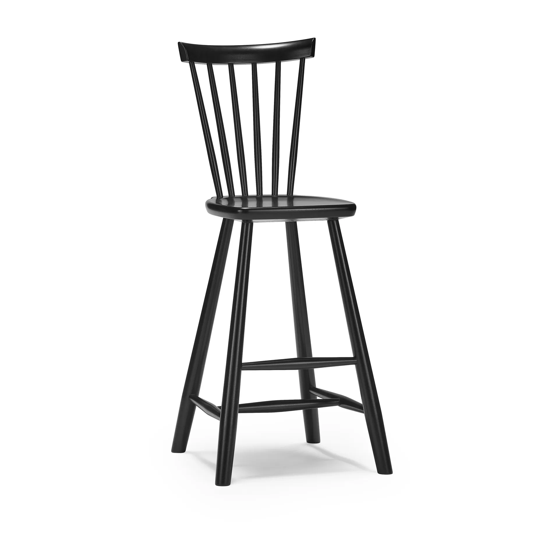 Lilla Åland children's chair beech 52 cm, Black Stolab