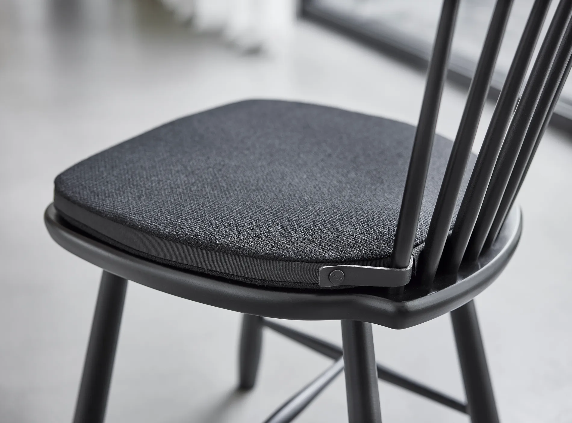 Lilla Åland seat cushion, Black Stolab