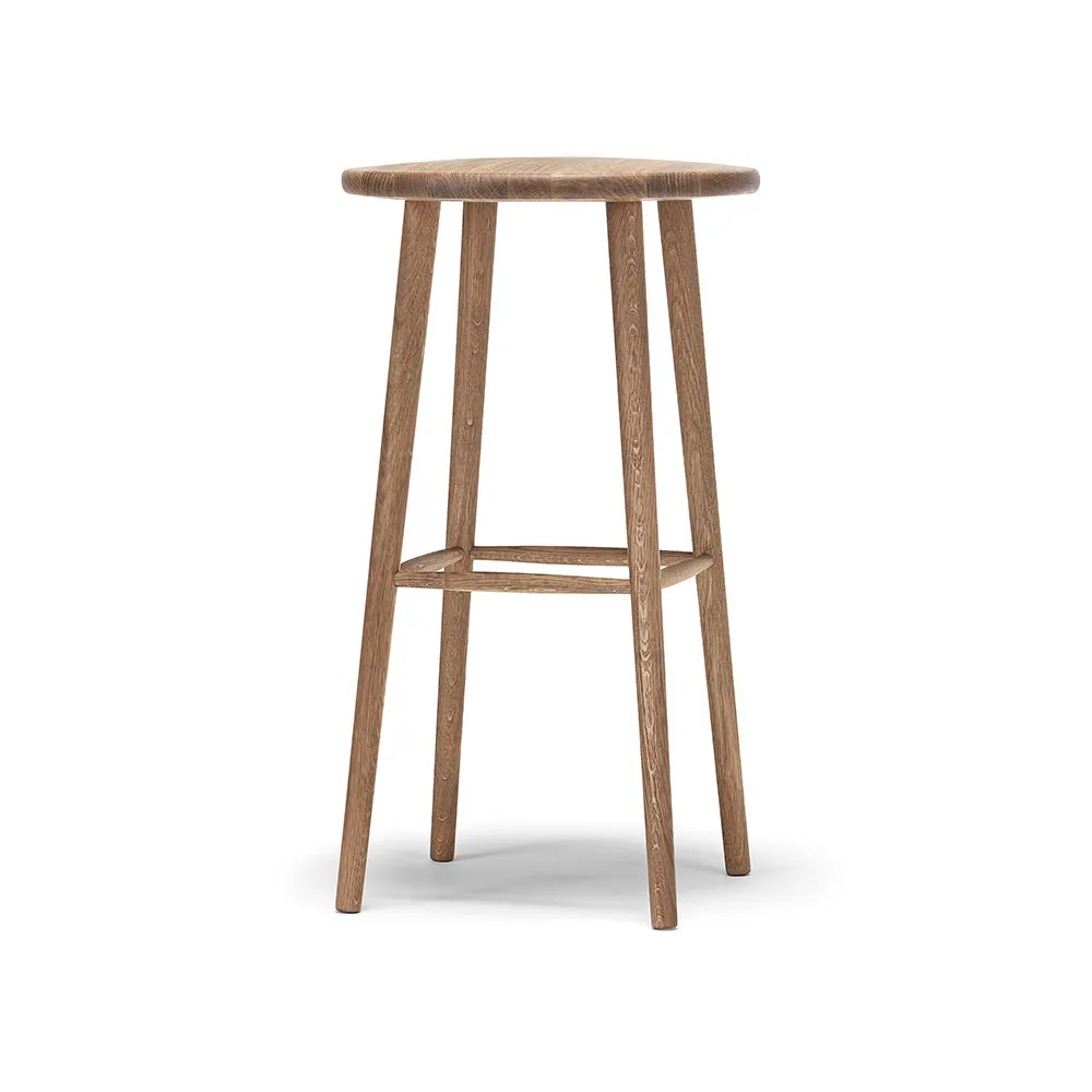 Miss Button bar stool, Oak natural oil. high Stolab